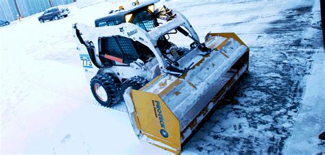 skid steer snow blower back drag|snowblower attachment for skid steer.